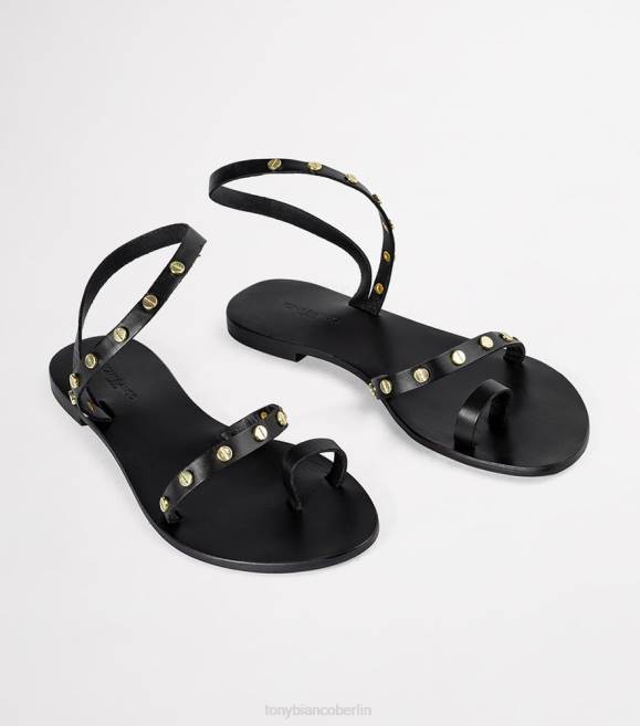 Sandalen| de Tony Bianco Frauen Finola-Wohnungen Schwarz 4624652